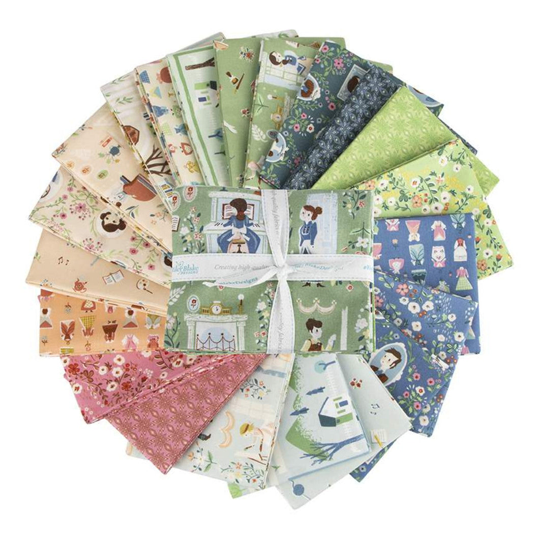 Little Women Half Yard Bundle with Panel by Jill Howarth
