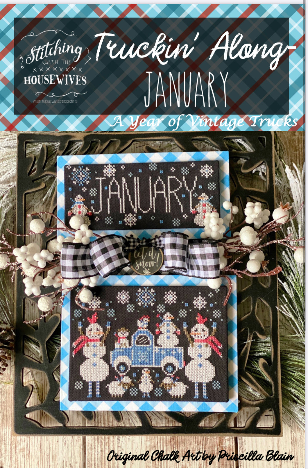Truckin' Along - January by Stitching With the Housewives