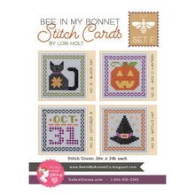 Load image into Gallery viewer, Bee in My Bonnet Stitch Cards - Set F by Lori Holt