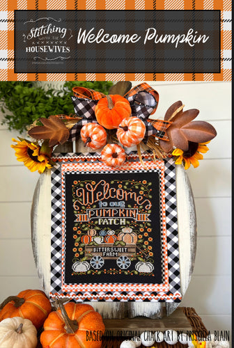 Welcome Pumpkin by Stitching with the Housewives